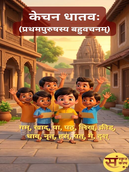 केचन धातवः (प्रथमपुरुष बहुवचनम्)