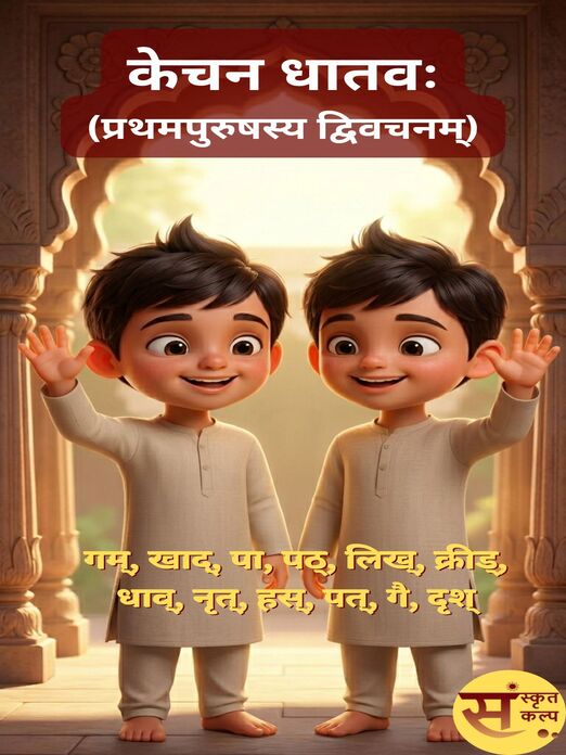 केचन धातवः (प्रथमपुरुषस्य द्विवचनम्)